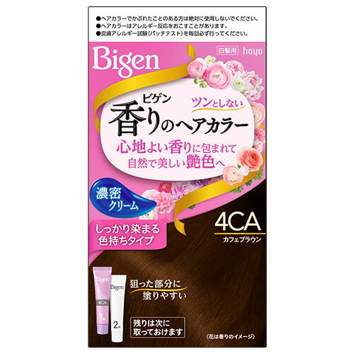 ビゲン(Bigen) 香りのヘアカラー クリーム 4CA カフェブラウン ホーユー(hoyu) 白髪染め