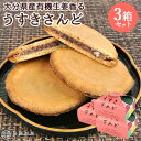 大分県産有機生姜使用 うすきさんど(あずき) 3個入(箱入り)×3箱セット 個包装 小倉餡 しっとり柔らかいせんべい 粒あん 和菓子 お茶菓子 ぷち土産 後藤製菓【送料込(北海道除く)】