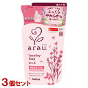 アラウ 無添加 洗濯用せっけん 詰替用 1L×3個セット 液体洗剤 柔軟剤なしでも繊維本来のふっくらした仕上がりに arau. サラヤ(SARAYA)【送料込(...