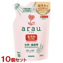 アラウ 無添加 台所・食器用せっけん 詰替用 380ml×10個セット 食器用洗剤 油汚れもすっきり落とす arau. サラヤ(SARAYA)【送料込(北海道除...
