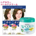 サロンドプロ 無香料ヘアカラー 早染めクリーム 白髪用 4A アッシュブラウン 2個&モイスタージュ Wコールドクリーム 270g SALON de PRO ダリヤ(DARIYA) MOISTAGE クラシエ(Kracie)【送料込(北海道除く)】