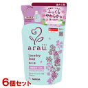 アラウ 無添加 洗濯用せっけん ゼラニウム 詰替用 1L×6個セット 液体洗剤 柔軟剤なしでも繊維本来のふっくらした仕上がりに arau. サラヤ(SARAYA...