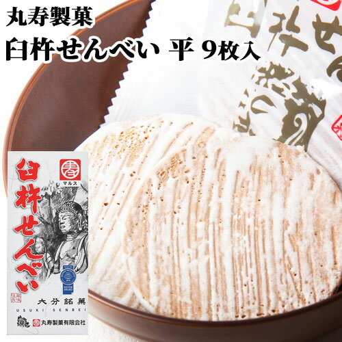 臼杵せんべい 平 9枚(1枚×9袋) 箱 むかしながらの製法と味 個包装 郷土菓子 土産 お配り 手土産 ご当地菓子 お茶うけ 丸寿製菓
