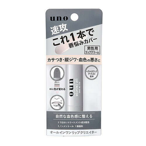 ウーノ オールインワンリップクリエイター 2.2g ファイントゥデイ (uno) 男性用 リップクリーム