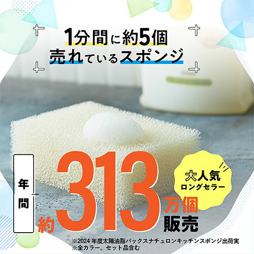 パックスナチュロン キッチンスポンジ (ナチュラル) 1個 PAX NATURON 太陽油脂