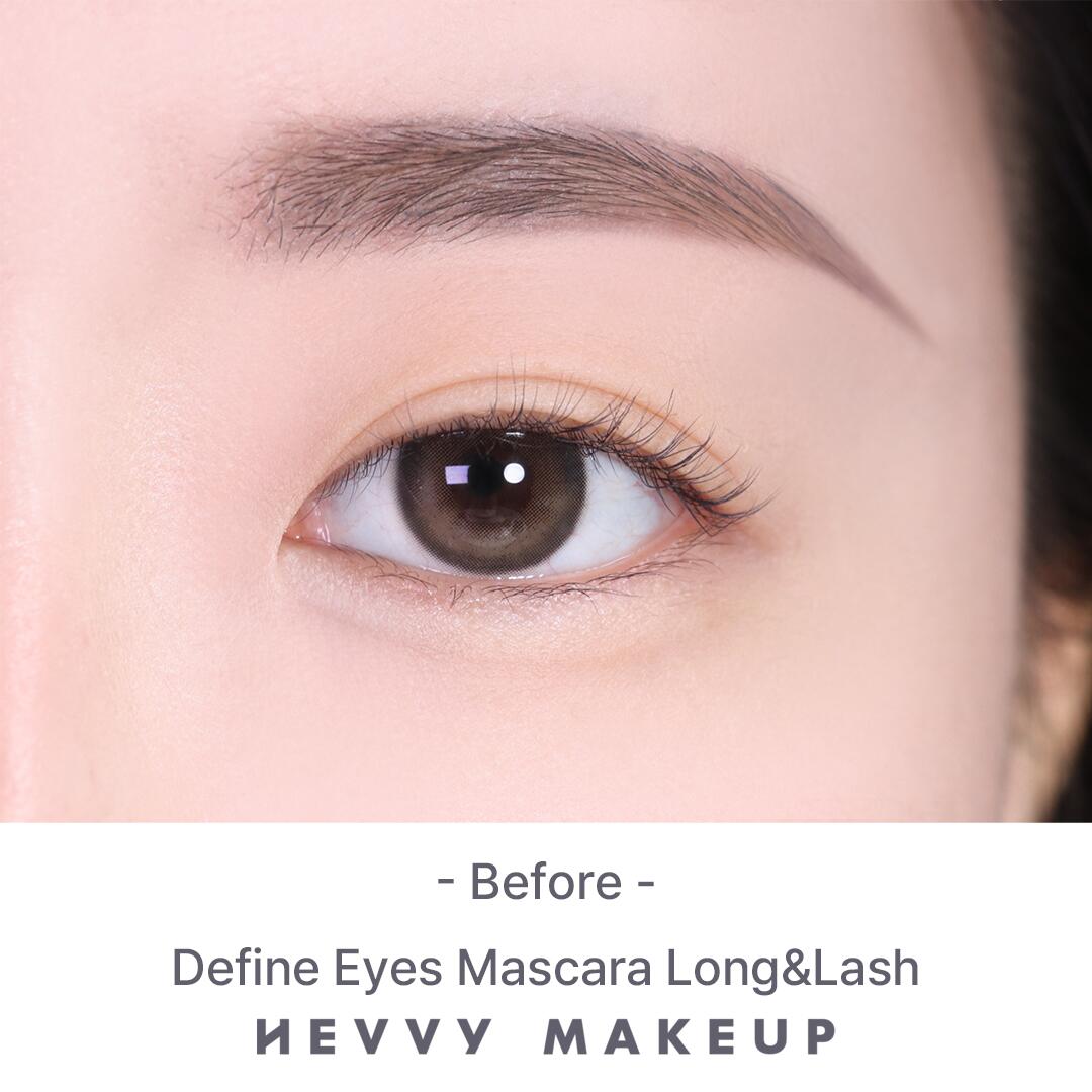 【レビューイベント】HEVVY MAKEUP ディファインアイズマスカラ (LONG & LASH) 朝から夜まで自然なカール感をキープ