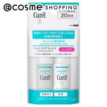 「ポイント10倍 11月1日」 キュレル 潤浸保湿フェイスケアミニセット2しっとり 無香料 化粧水 II （しっとり） 30ml乳液 30ml スキンケアキット アットコスメ 正規品