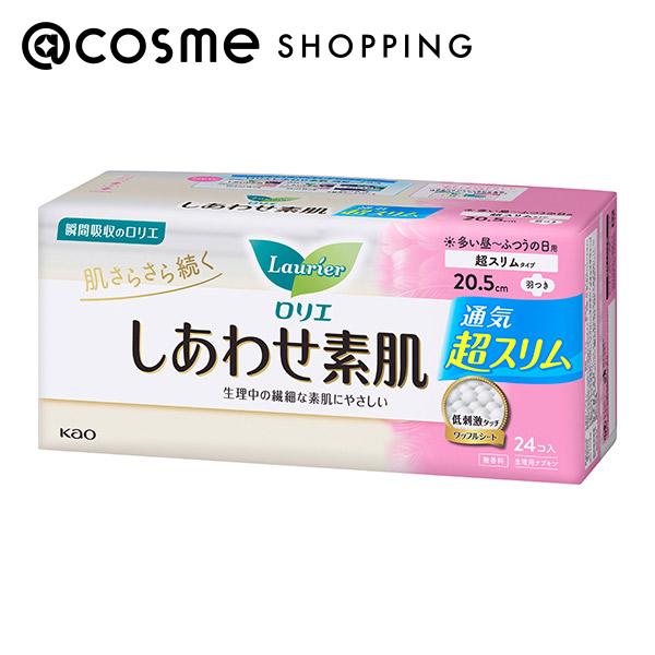 しあわせ素肌 / ふつうの日用、羽つき(超スリムタイプ) / 24個(20.5cm)