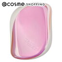 「ポイント10倍 5月10日〜11日」 TANGLE TEEZER(タングル ティーザー) COMPACT Styler ピンクシェル W68×H93×D52 ヘアブラシ アットコスメ 正規品 ヘアケア