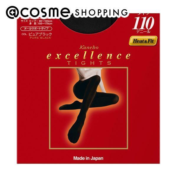 「ポイント10倍 5月20日」 excellence(エクセレンス) excellence タイツ(110D) ピュアブラック L-LLサイズ・1枚入り レッグウェア アットコスメ 正規品