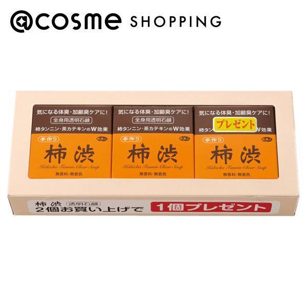 旅美人 柿渋全身用透明石鹸 本体 100g×3 ボディ石鹸 アットコスメ 正規品