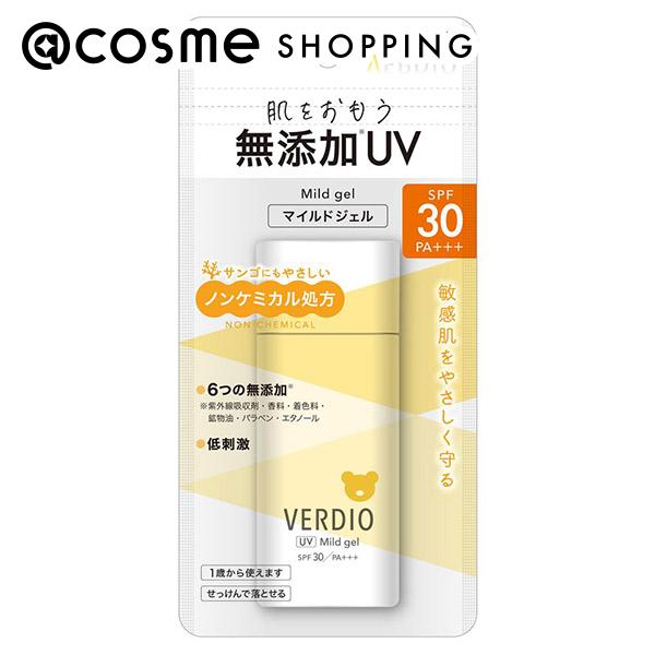 「ポイント10倍 5月10日〜11日」 メンターム VERDIO UVマイルドジェルN 本体 80g 日焼け止め アットコスメ UVケア