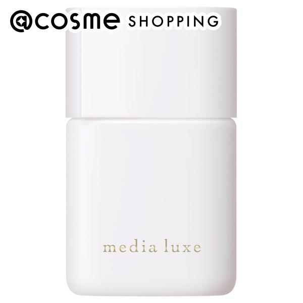 「ポイント10倍 5月10日〜11日」 media luxe リキッドファンデーション 02 中間的な明るさ 本体/無香料 25ml ファンデーション アットコスメ 1