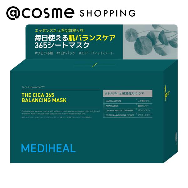 「ポイント10倍 6月1日」 MEDIHEAL(メディヒール) THE CICA 365 バランシングマスク 30枚入り（エッセンス350mL） フェイス用シートパック・マスク アットコスメ