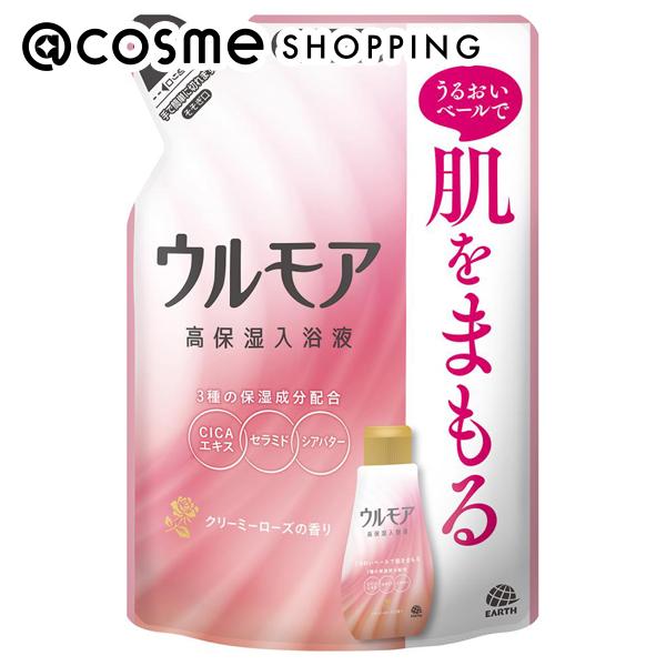 「ポイント10倍 12月4日20時〜6日」ウルモア 高保湿入浴液 詰替え/クリーミーローズ 480ml 入浴剤 アットコスメ