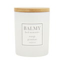 「ポイント10倍 6月25日」 BALMY Candle Back memories オレンジ/ ゼラニウム/ ベチバー 130g アロマキャンドル アットコスメ