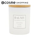 「ポイント10倍 6月25日」 BALMY Candle osmanthus&musk オスマンサス/バニラ/ジャスミン/ムスク 130g アロマキャンドル アットコスメ