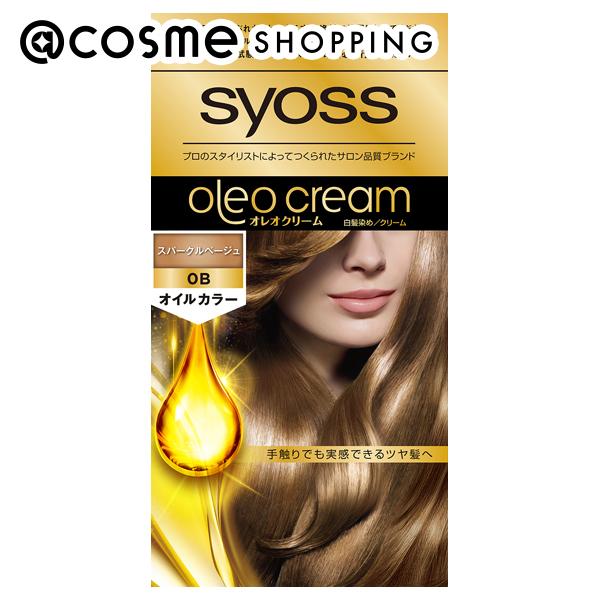 「ポイント10倍 5月20日」 syoss(サイオス) オレオクリームヘアカラー 0B スパークルベージュ 50g+50g 白髪染め アットコスメ