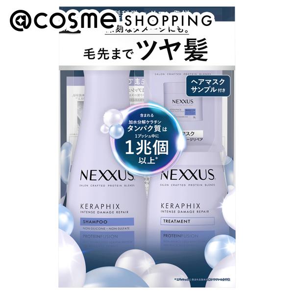 「ポイント10倍 5月15日」 Nexxus ネクサスダメージリペア ポンプペアヘアマスク付 本体 440g+440g+15g シャンプー・コンディショナーセット アットコスメ 1