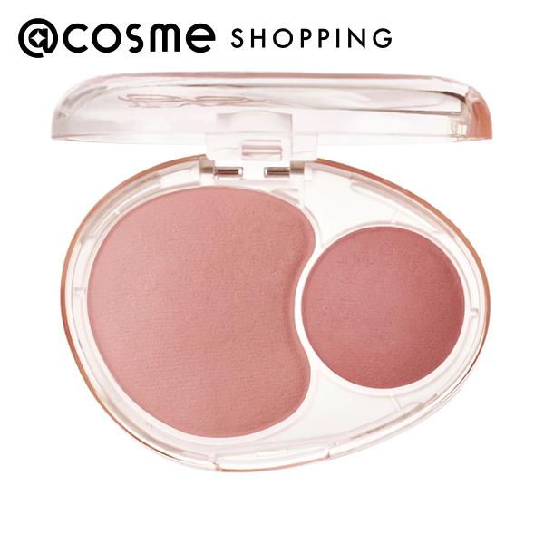 「ポイント10倍 10月5日」fwee(フィー) デュアルチークメロウ RS01 ロージートーク 7.2g チーク アットコスメ