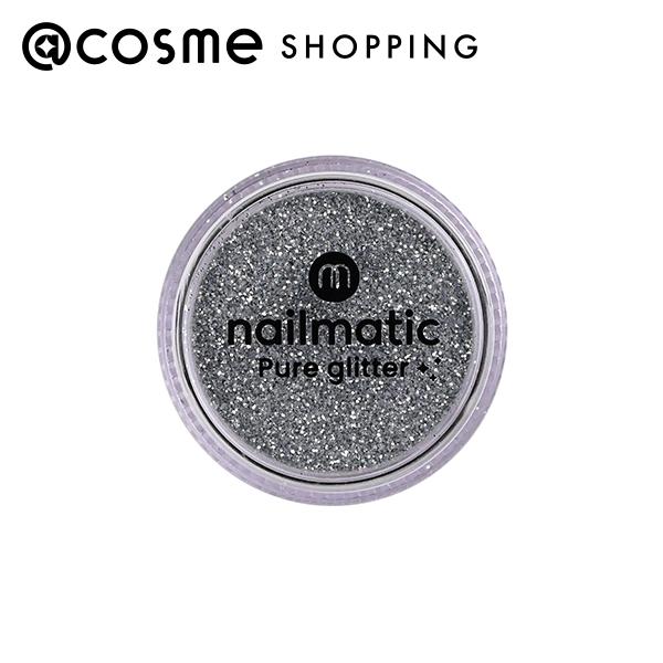 「ポイント10倍 5月1日」 nailmatic(ネイルマティック) NM ピュアグリッター シルバーS 本体 2.5g マニキュア アットコスメ
