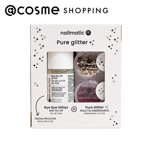 「ポイント10倍 12月4日20時〜6日」nailmatic(ネイルマティック) NM グリッターセット ゴールドL/ローズM 本体 8ml+3.5g+2.5g...