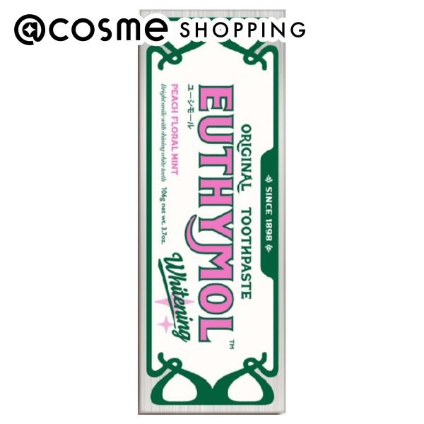 「ポイント10倍 5月24〜25日」 EUTHYMOL ホワイトニング美白歯磨き粉 ピーチフローラルミント 106g 歯磨き粉 アットコスメのサムネイル