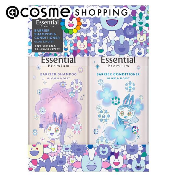 「ポイント10倍 5月5日」 エッセンシャル プレミアム バリアグロウ＆モイストポンプセット 村上隆デザイン/フローラルリュクスの香り 450ml、450ml シャンプー・コンディショナーセット アットコスメのサムネイル