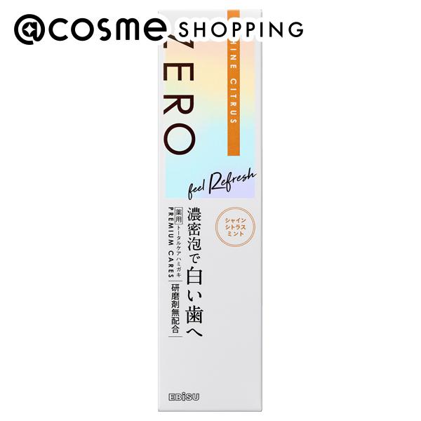 「8月10日〜11日 ポイント10倍」 エビス ゼロプレミアムケアズ リフレッシュ シャインシトラスミント 90g 歯磨き粉 アットコスメのサムネイル