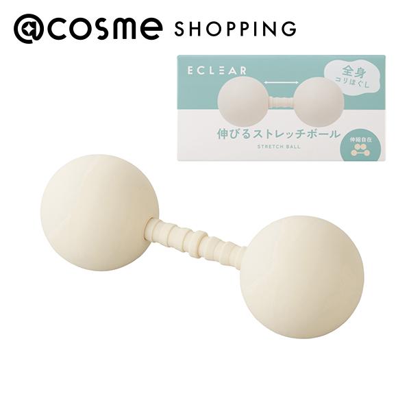 ELECOMHealthcare 伸びるストレッチボール ベージュ 長さ:約140mm〜約220mm ボール直径:約68mm マッサージ・ボディケアグッズ アッ...