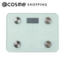 「ポイント10倍 8月20日」 ELECOMHealthcare Wi-Fi通信機能搭載 体組成計 7項目 ホワイト 幅約200mm×奥行約270mm×高さ約24mm 【送料無料】 アットコスメ