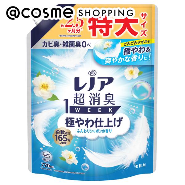 「ポイント10倍 11月20日」 レノア 超消臭1WEEK 柔軟剤 極やわ仕上げ 詰め替え/シャボン ...