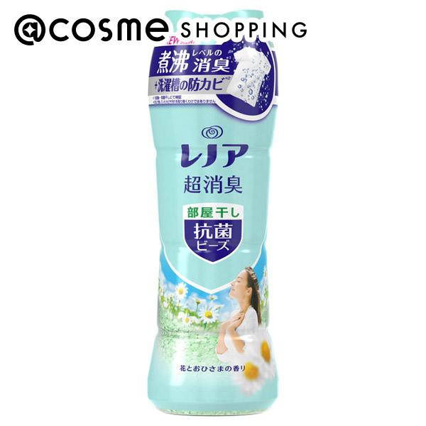 【ポイント10倍 9月4日20時から】レノア レノア超消臭抗菌ビーズ部屋干し 本体/花とおひさまの香り 490ml 柔軟剤 アットコスメ