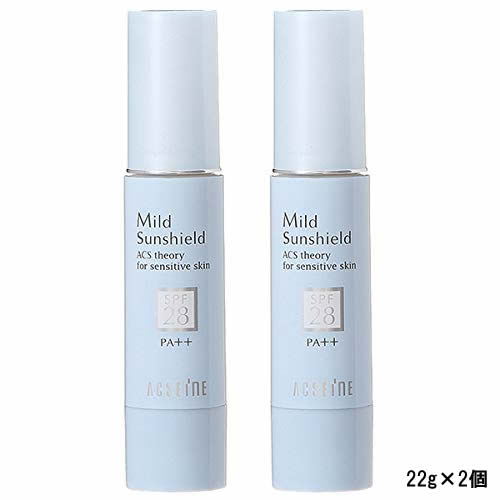 楽天スタイルキューブアクセーヌ マイルドサンシールド SPF28・PA++ 22g 2個セット [ acseine あくせーぬ 化粧品 サンケア UVケア 日焼け止め 化粧下地 UVカット 日焼け対策 ] 【 定形外 送料無料 】