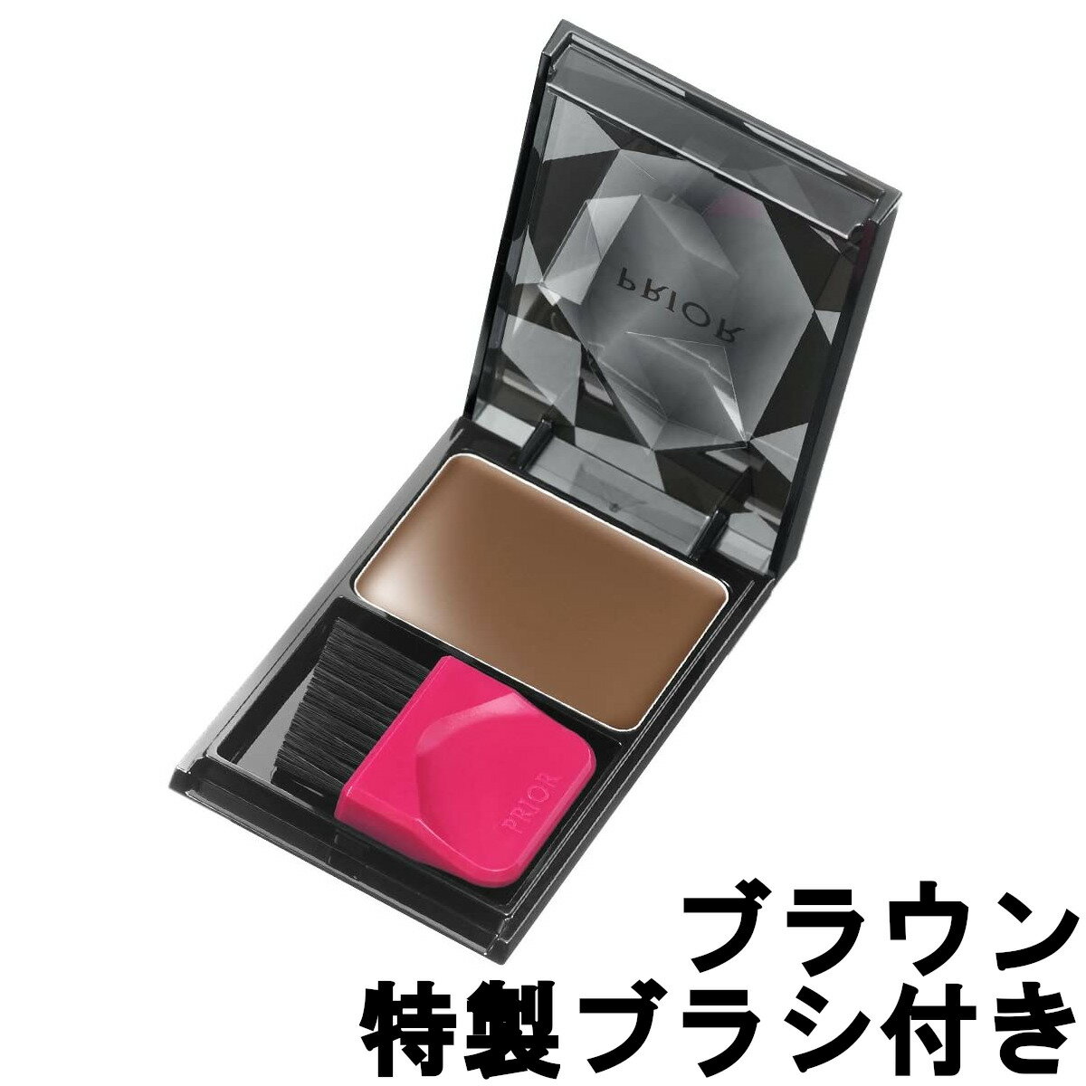 【選べるオマケ付き】 資生堂 プリオール ヘアファンデーション ブラウン 3.6g 特製 ブラシ付き [ SHISEIDO PRIOR 白髪用ファンデーション 生え際 わけ目 分け目 白髪 ヘアケア カバー トリートメント成分配合 茶色 ] 定形外発送 送料296円〜