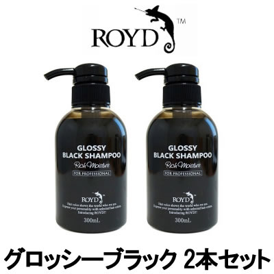 【あす楽】 カラーシャンプー 【 グロッシーブラック 】 300ml 2本セット ブライセス ロイド [ 黒 ブラック シャンプー 黒髪 暗髪 を維持したい方に...