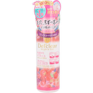 [単品送料込] 明色 DET クリア ブライト & ピール ピーリングジェリー ミックスベリーの香り 180mL [4902468226052] 明色化粧品 ピーリング ゴマージュ 老廃物除去 天然由来成分配合 ビルベリー キイチゴ ザクロ お風呂で使用可 化粧水や美容液の浸透力アップ