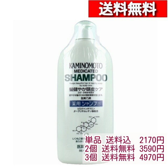 [単品/2個/3個 セット ] 加美乃素 薬用シャンプー B&P 300ml [4987046870025] 抜け毛対策 kaminomoto シャンプー かみのもと 殺菌 抗炎..