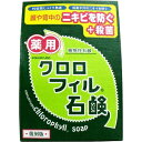 薬用 クロロフィル石鹸 復刻版 85g  洗顔料 洗顔石けん 洗顔ソープ 天然クロロフィル色素 殺菌 ニキビ 体臭予防 クリーミーな泡立ち