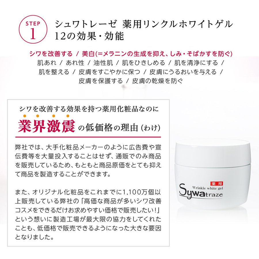 幸せなふたりに贈る結婚祝い シワ改善と美白が同時にできる 薬用オールインワンゲル 医薬部外品 シュワトレーゼ 薬用リンクルホワイトゲル 2個セット ナイアシンアミド シワ 消す 改善 しみ取り 美白 オールインワンゲル Greatblackspeakers Com