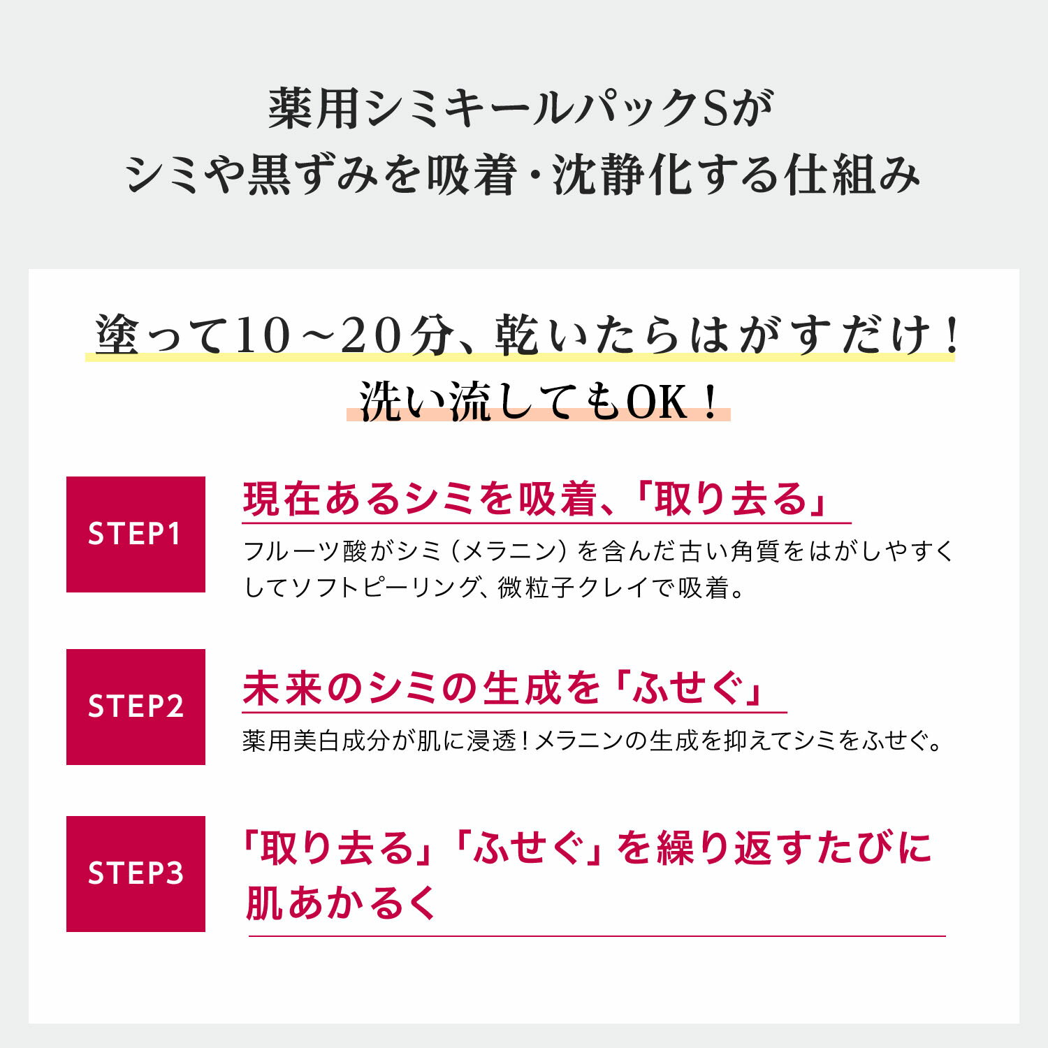 【今だけ送料無料】医薬部外品 グラングレイ 薬用美白 シミキールパックS シミ取り シミ取りクリーム シミ 消す しみとり 男性 メンズ ピーリング 美白 黒ずみ AHA ピーリング シミパッチ シミパック 毛穴 薄く 美白 シミケア メラニン そばかす 吸着パック シミ吸着