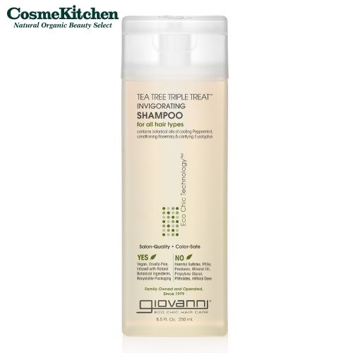 【giovanni】ティーツリー トリプルトリートメント シャンプー | ジョヴァンニ ジョバンニ オーガニック キューティクル ダメージケア 潤い 保湿 ヘアケア 頭皮 地肌ケア 髪 さっぱり フケ かゆみ メントール いい香り 女性 メンズのサムネイル