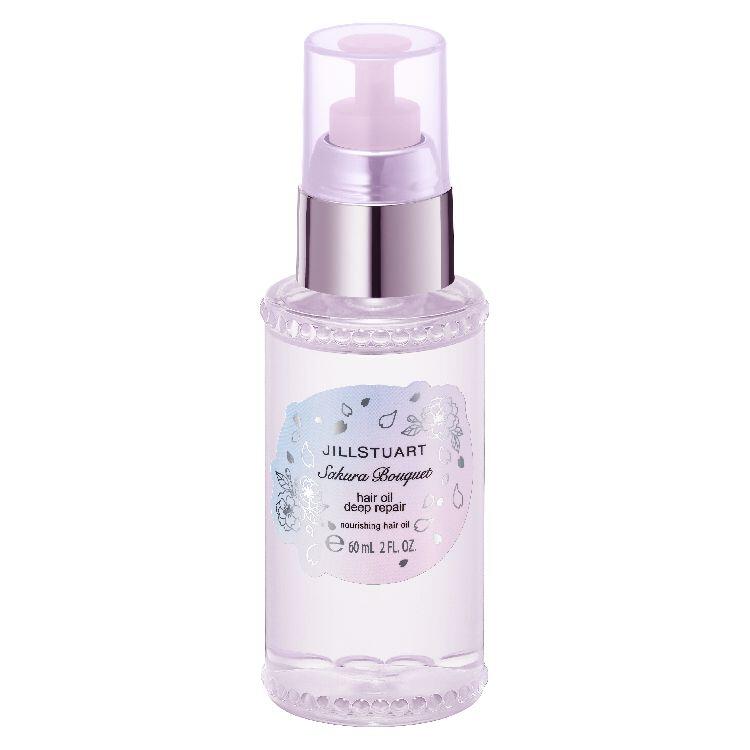 【2026新発売】【国内正規品】JILLSTUART ジルスチュアート サクラブーケ ヘアオイル ディープリペア 60mL 限定 桜の香り ダメージ補修 洗い流さないトリートメント 保湿 ツヤ髪 しっとり まとまる ヘアケア 美容室級 ヒートケア UVカット フローラル 香水 人気 おすすめ