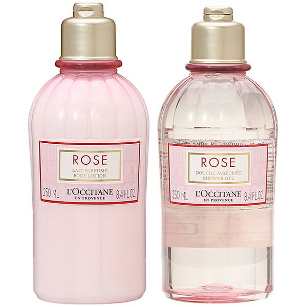 クーポン配布中！【セット】ロクシタン L'OCCITANE ローズ ベルベット ボディミルク 250mL + ローズ シャワージェル 250mL