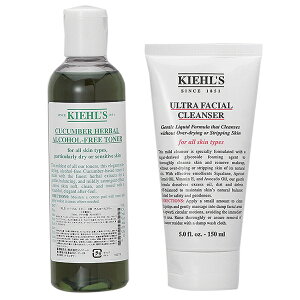 P10倍★10/30 0時〜24H限定！【セット】キールズ Kiehls 毛穴ケア セット (ハーバルトナー CB 250mL + クレンザー 150mL) プレゼント ギフト スキンケアセット ハロウィン クリスマスコフレ