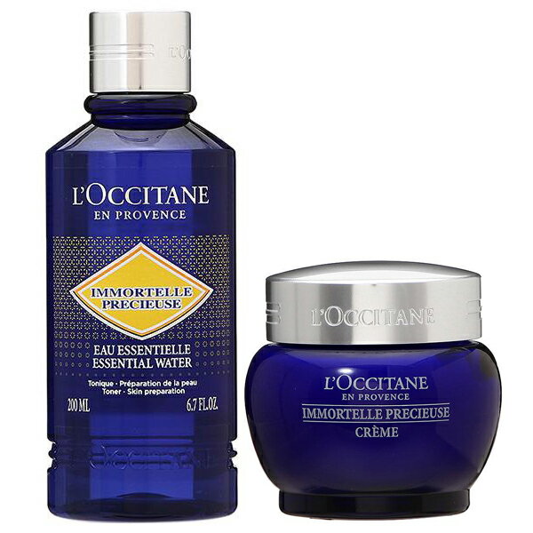 最大1,000円OFFクーポン配布中！【セット】ロクシタン L’OCCITANE イモーテル プレシューズ エッセンシャル フェースウォーター 200mL + クリーム 50mL セット プレゼント ギフト ホワイトデー 化粧水 ローション