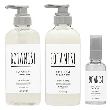 【セット】 ボタニスト BOTANIST ボタニカル ダメージケア ヘアケア3点セットA (シャンプー490mL + トリートメント490g + ヘアオイル80mL)