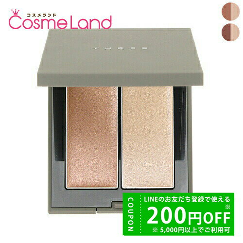 【500円OFFクーポン★29日まで!】スリー THREE シマリング グロー デュオ #01 #02 チーク 冬ギフト