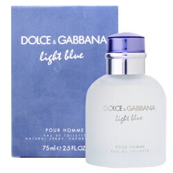 D＆G P10倍★6/5 0時～24H限定！ドルチェ&ガッバーナ DOLCE&GABBANA (D&G) ライトブルー プールオム オードトワレ EDT メンズ 75mL 香水 フレグランス 父の日