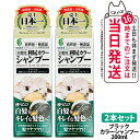 【2個セット】利尻カラーシャンプー(ブラック)200mL 無添加 白髪用 白髪染め 男女兼用 ノンシリコン 植物エキス 髪・頭皮に優しい 利尻昆布エキス キメ細やかな泡で 使い続けるほどに染まる 全体染め 利尻昆布 白髪染め ピュール サスティ 送料無料